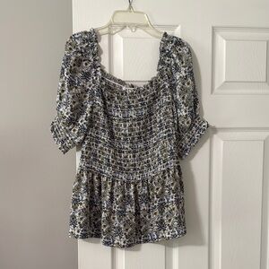Floral Smocked Women's Top